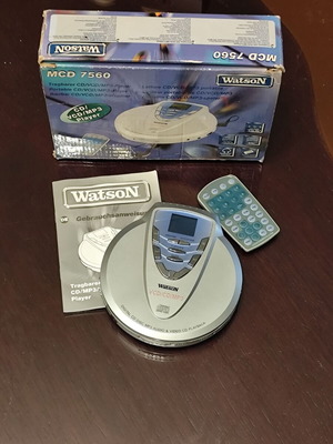 Watson MCD7560 portable vintage VIDEO VCD/CD/MP3 player, new in box