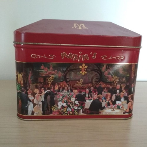 Maxim's de Paris metal box used