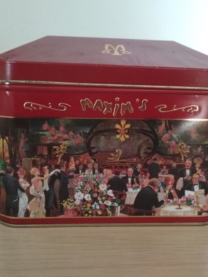 Maxim's de Paris metal box used