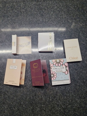 Perfume samples like new, pack of 6, Eau de Parfum 1 ml