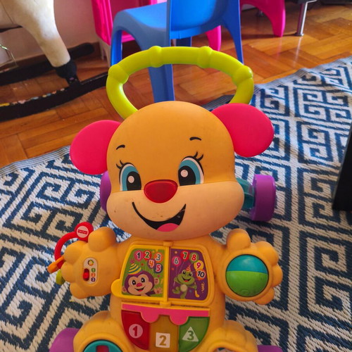 Fisher Price walker used for baby's first steps