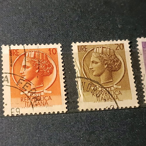 Italian Siracusana Stamps Collection 1950, like new, 17 pieces