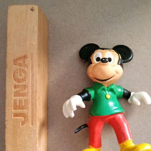 Mickey small figure used, genuine, 70s Disney