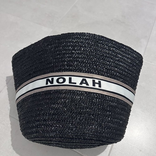 Nolah shoulder beach bag, black
