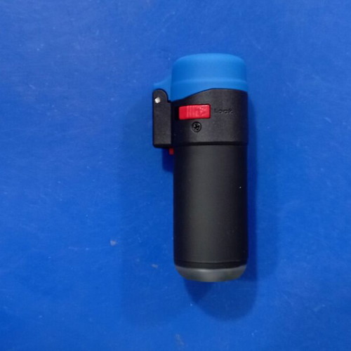 Jetflame lighter refillable with colorful cap, large, windproof