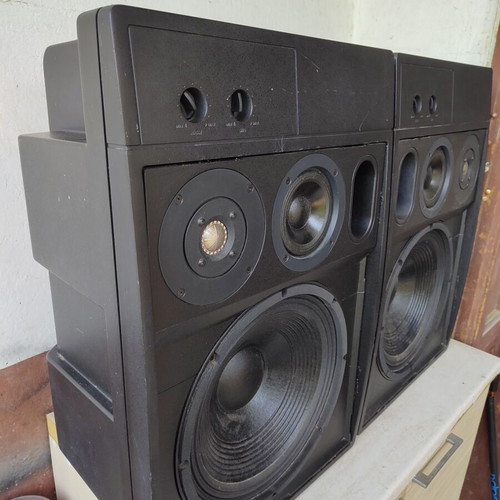 JBL Control 10 3-Way Studio Monitor Speakers used, mirror-imaged pair