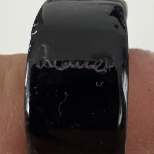 Ceramic ring new, black