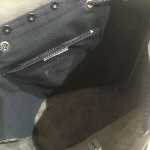 Leather backpack black new, handmade, shoulder bag