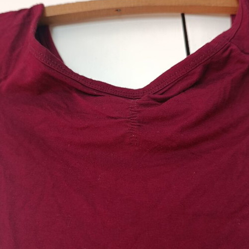 Women's bodysuit, burgundy, short sleeve