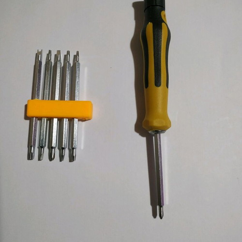 Screwdriver set for mobiles, watches and glasses like new, 12 bits