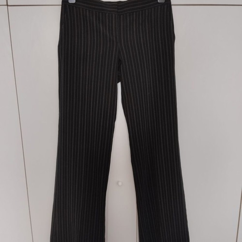 Low waist pants like new, striped black with gray