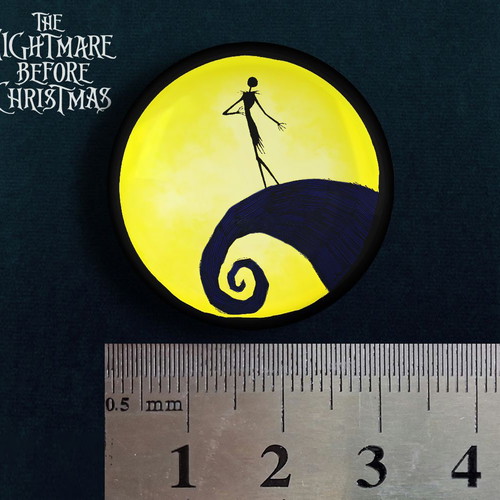 Nightmare Before Christmas set of 9 large pins 3cm new