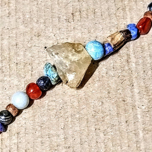Bracelet with citrine and multicolored stones new
