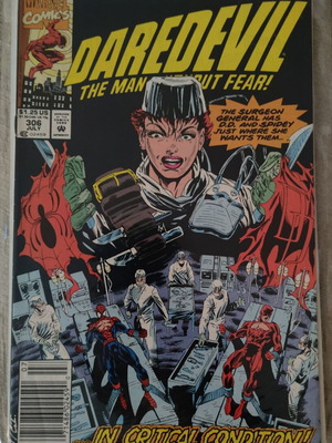 Daredevil #306 Marvel comic book 1992