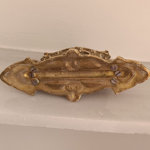 Vintage porte-lettres Art Nouveau brass like new