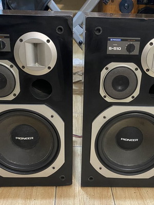 Pioneer S-510 vintage speakers used, made in Japan
