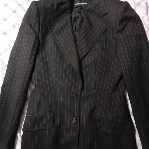 Dolce & Gabbana women's jacket used, black with gray stripes