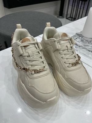 Buffalo women's sneakers like new, beige, size 40