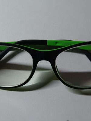 Invu Kids Glasses Used With Case Black Green