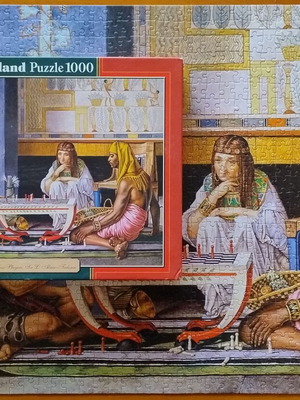 Puzzle Lawrence Alma Tadema Egyptian chess players Castorland 1000 like new
