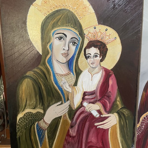 Oil painting on wood or fabric 70x50 cm