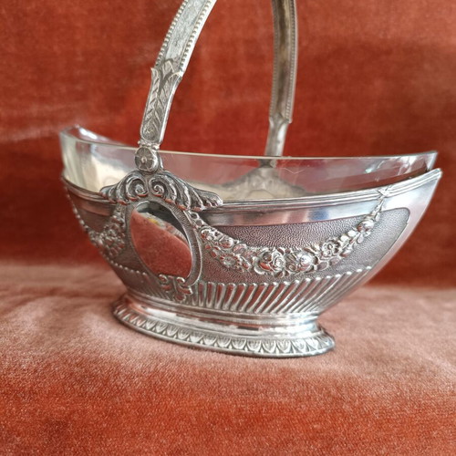 Vintage Bonbonnière Basket Art Nouveau Style Silver Plated Like New