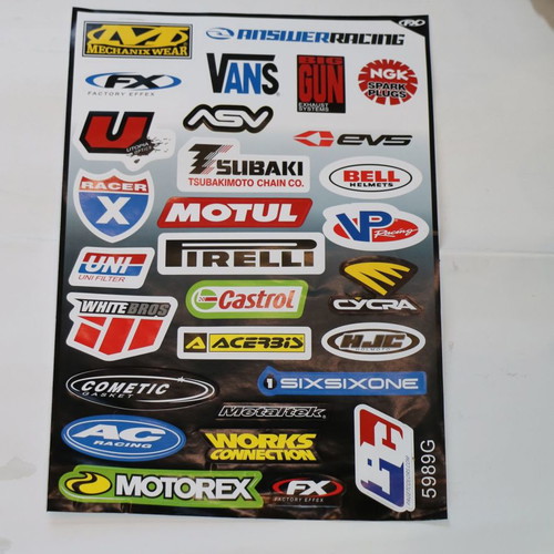 Motorcycle club vinyl stickers BB141 Motul new, 42x28cm