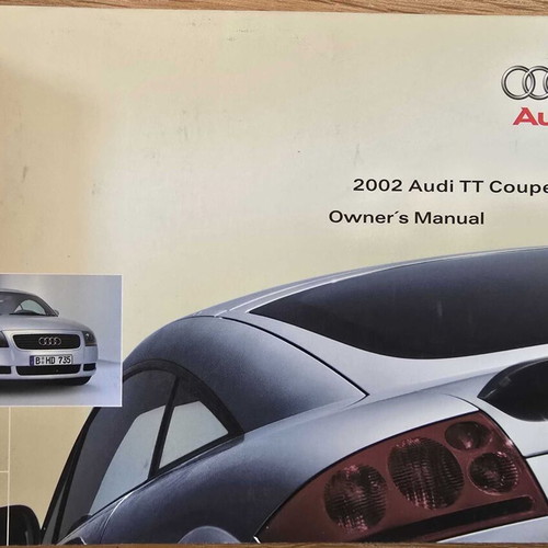 Audi TT 2002 Owner’s Manual and Navigation CDs used