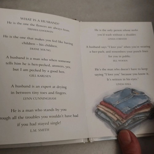 Mini book Husband used, in English