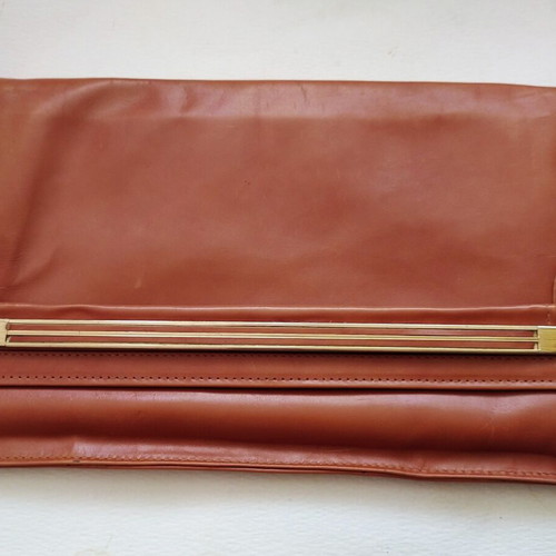 Vintage A-Cold-Wall leather clutch bag, like new, brown