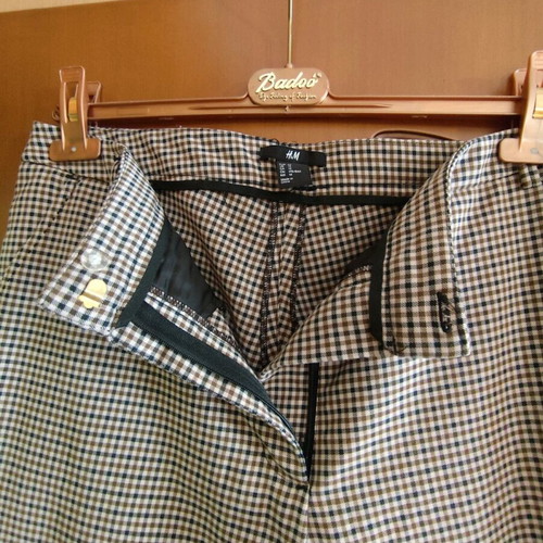 H&M checked pants like new