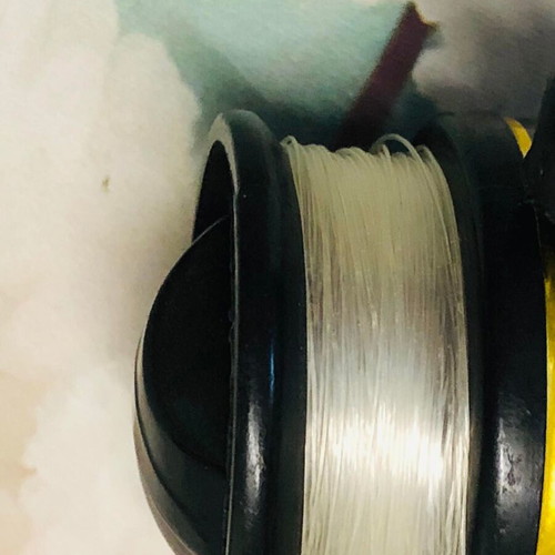 Transparent craft fishing line new, 10 meters, 0.4 mm thick