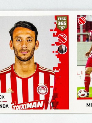 Panini FIFA 365 Roderick Miranda Olympiacos FC sticker mint condition