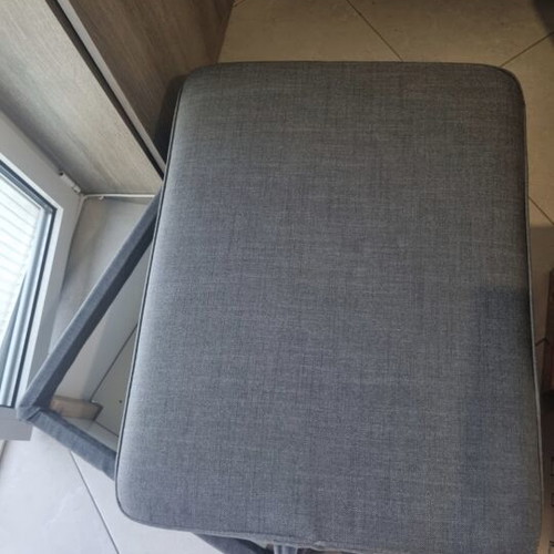 Ektorp dark grey footstool with storage, like new