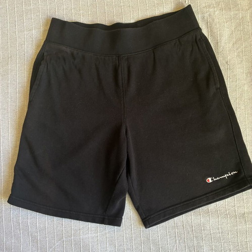 Champion Black French Terry Sweat Shorts Mens Medium used