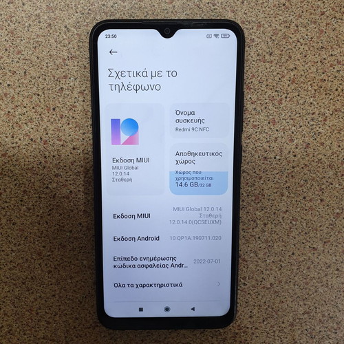 Redmi 9C NFC 32 GB smartphone like new, black, dual SIM, Android