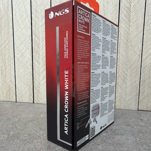 NGS Artica Crown Wireless Bluetooth Earbuds new
