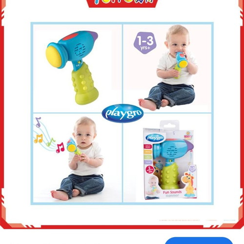 Playgro musical hammer like new with funny sounds for ages 1-3