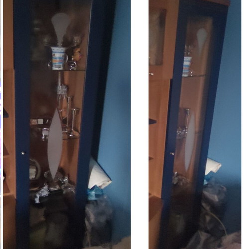 Μοντέρνα στήλη σύνθετου σαν καινούργιο, διαστάσεων 43 x 75 cm, ύψος 205 cm