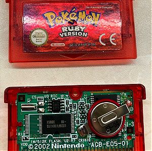 Pokémon ruby game boy advance