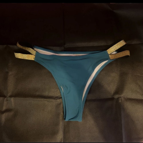Bikini emerald/gold new, size Large