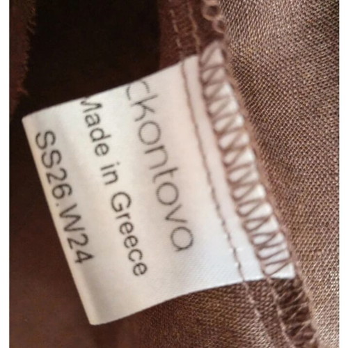 Ckontova one-shoulder top new with tags, brown