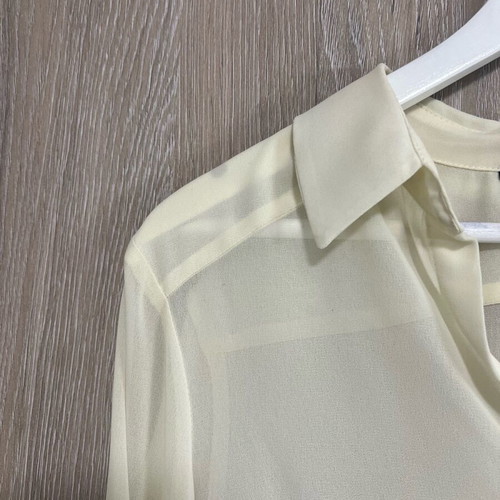 Zara transparent shirt like new, ecru, loose fit, size S