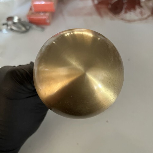 Brass Exterior Door Knob Gold Matte New