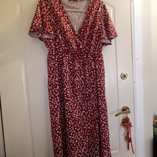 Shein women's summer dress red size XL like new