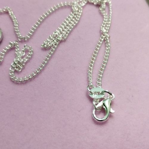 Silver chain 925 with eye pendant, new, length 50 cm