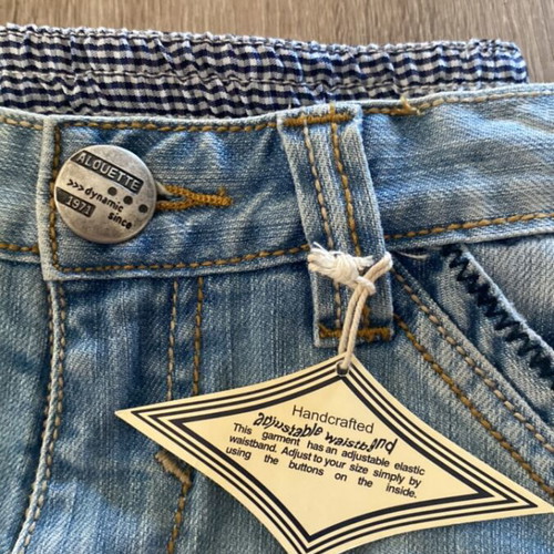 Alouette denim bermuda shorts for girls 8 years new, 100% cotton