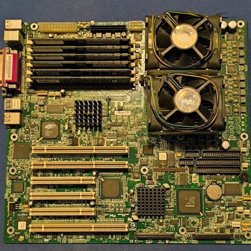 Motherboards used, lot of 9 with CPU, RAM, keyboard and power supplies