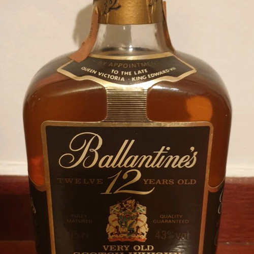 Ballantine's 12 years old very old Scotch whiskey new 75cl 80s