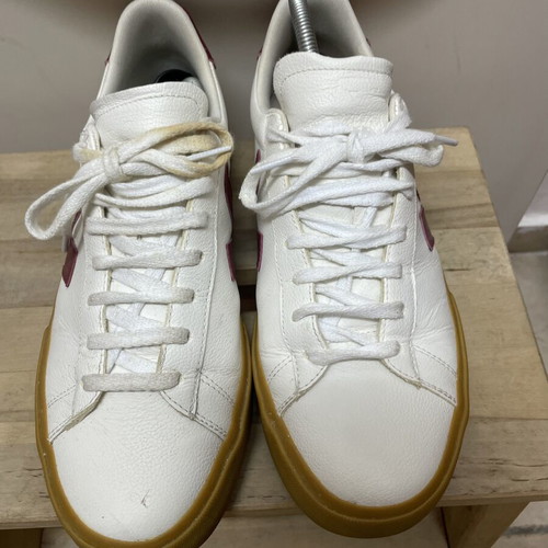 Veja sneakers size 44 like new, white and burgundy